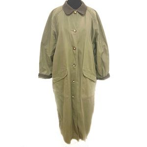 Vintage L.L. Bean Long Canvas and Corduroy Coat